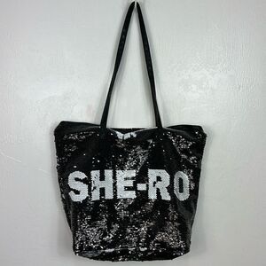 Hallmark She-Ro Reversible Tote And Pouch Make Up Bag
